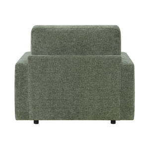 Neli Textured Fabric Convertible Sleeper Chair with Charging Ports