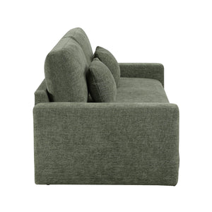 Neli Textured Fabric Convertible Queen Sleeper Sofa with Charging Ports