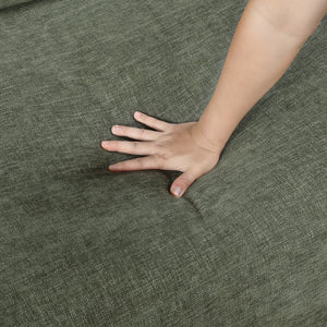 Neli Textured Fabric 2-Piece Sectional with Convertible Queen Sleeper and Right Side Chaise