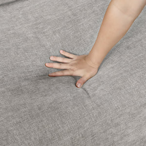 Neli Textured Fabric 2-Piece Sectional with Convertible Queen Sleeper and Right Side Chaise