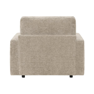 Neli Textured Fabric Convertible Sleeper Chair with Charging Ports