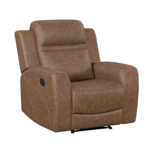 Elara Polished Microfiber Manual Reclining Chair
