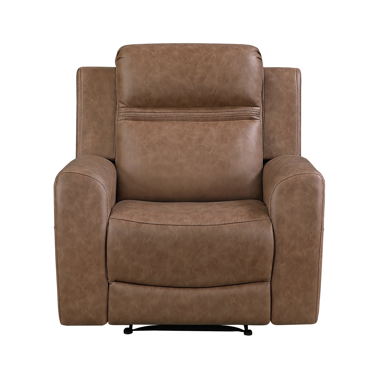 Elara Polished Microfiber Manual Reclining Chair