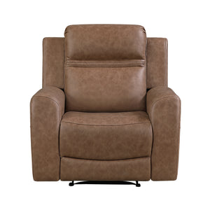 Elara Polished Microfiber Manual Reclining Chair