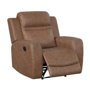 Elara Polished Microfiber Manual Reclining Chair