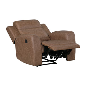 Elara Polished Microfiber Manual Reclining Chair