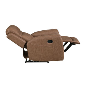Elara Polished Microfiber Manual Reclining Chair