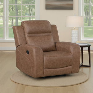 Elara Polished Microfiber Manual Reclining Chair