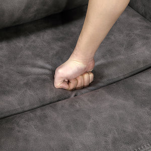 Elara 2-Piece Polished Microfiber Manual Reclining Sofa Set