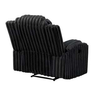 Brynda Corduroy Fabric Reclining Chair with Cup Holders