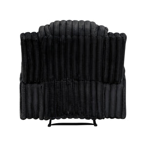 Brynda Corduroy Fabric Reclining Chair with Cup Holders