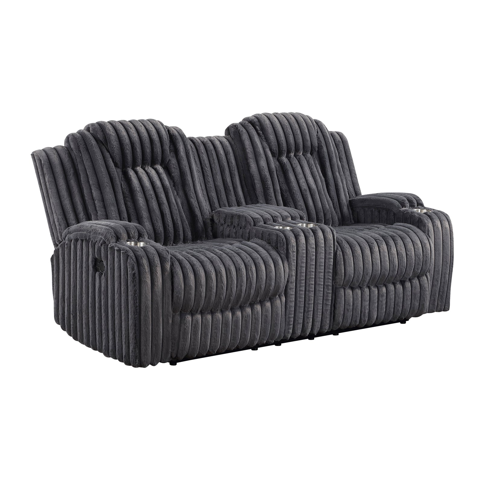 Brynda 2-Piece Corduroy Fabric Manual Reclining Sofa Set