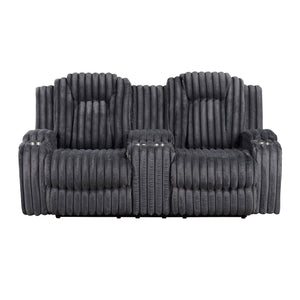 Brynda 2-Piece Corduroy Fabric Manual Reclining Sofa Set