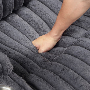 Brynda 2-Piece Corduroy Fabric Manual Reclining Sofa Set