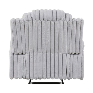 Brynda Corduroy Fabric Reclining Chair with Cup Holders