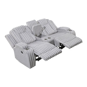 Brynda 2-Piece Corduroy Fabric Manual Reclining Sofa Set