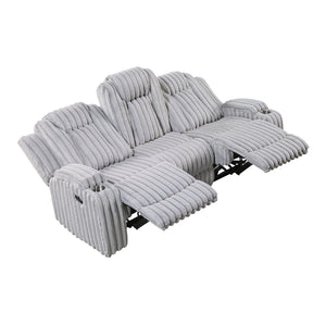 Brynda 2-Piece Corduroy Fabric Manual Reclining Sofa Set