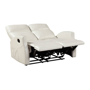 Centralia Faux Leather Manual Double Reclining Loveseat