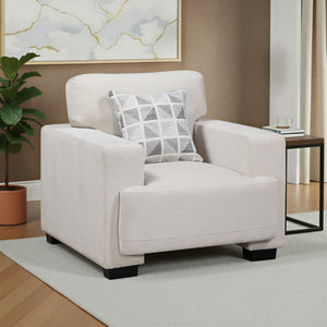 Orbis Chenille Fabric Living Room Chair