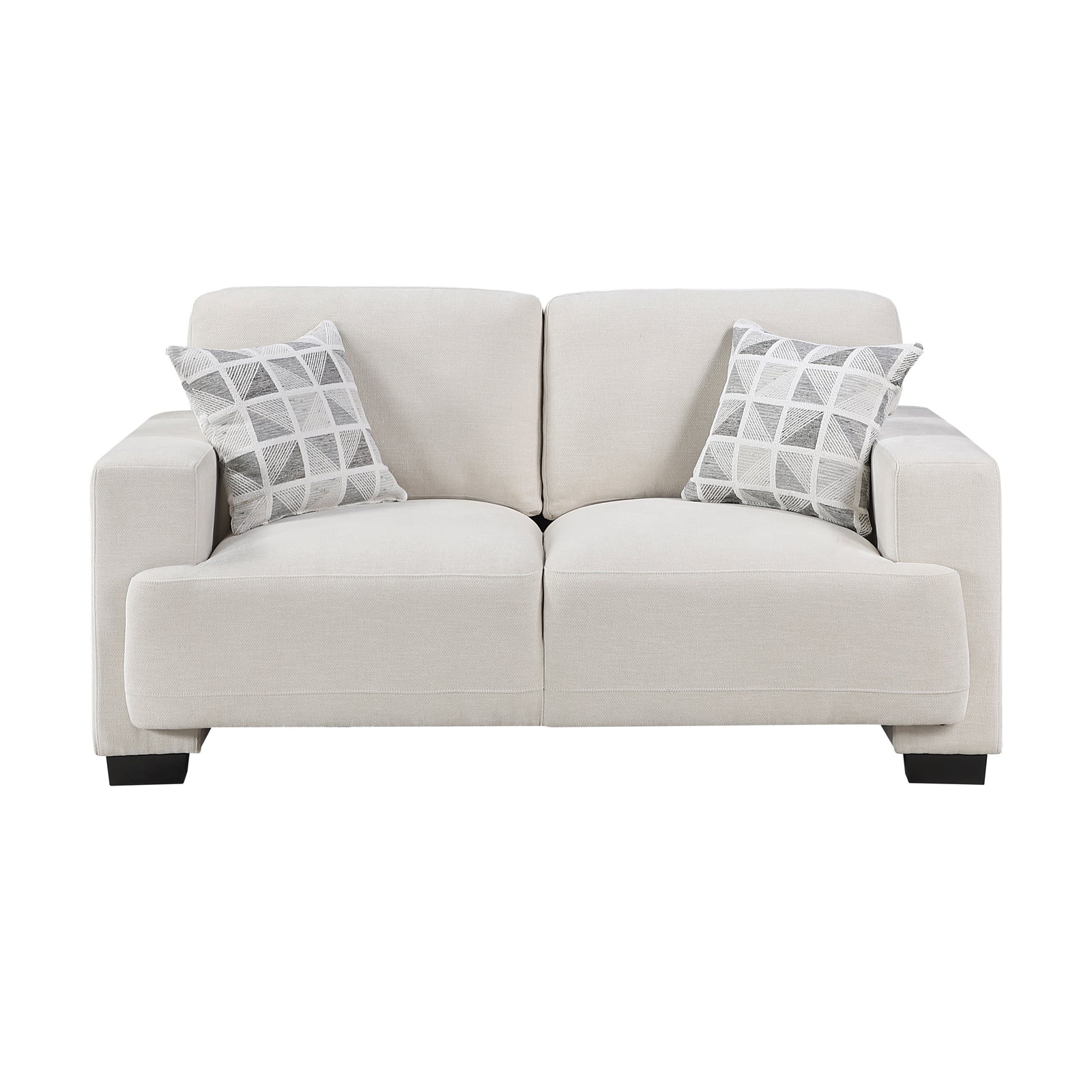 Orbis Chenille Fabric Living Room Loveseat