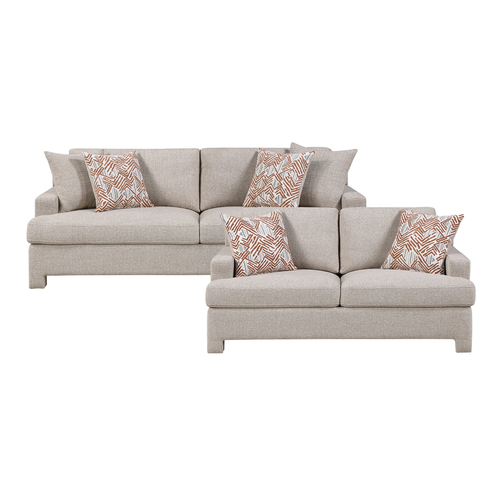 Arlo Chenille Fabric Living Room Sofa Set