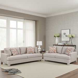 Arlo Chenille Fabric Living Room Sofa Set