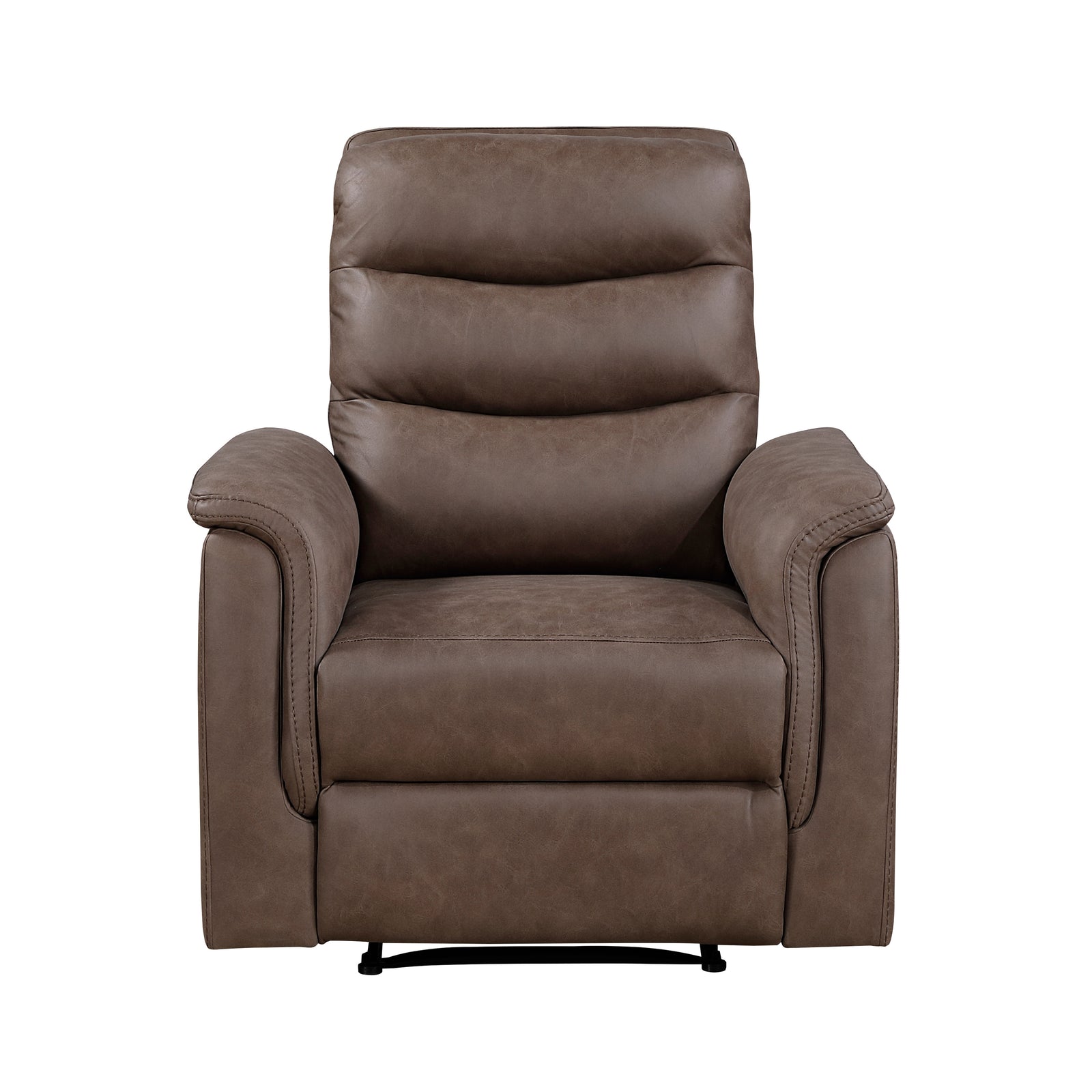 Vero Polished Microfiber Manual Reclining Chair
