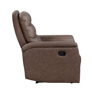 Vero Polished Microfiber Manual Reclining Chair