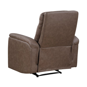 Vero Polished Microfiber Manual Reclining Chair