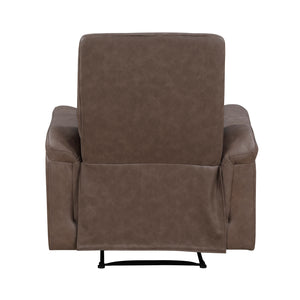Vero Polished Microfiber Manual Reclining Chair