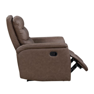 Vero Polished Microfiber Manual Reclining Chair