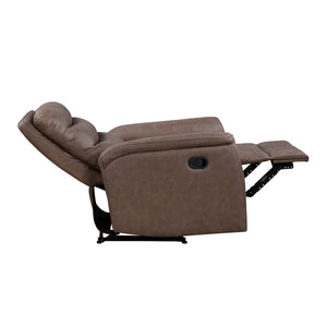 Vero Polished Microfiber Manual Reclining Chair