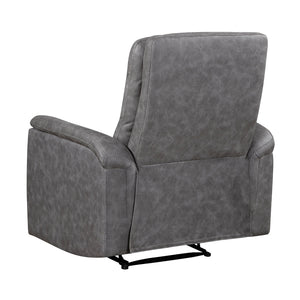 Vero Polished Microfiber Manual Reclining Chair