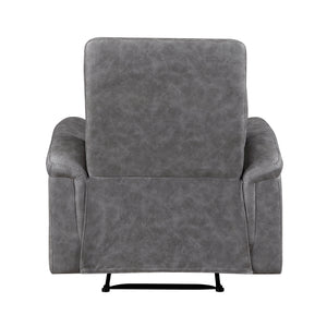 Vero Polished Microfiber Manual Reclining Chair