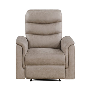 Vero Polished Microfiber Manual Reclining Chair