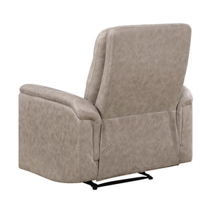Vero Polished Microfiber Manual Reclining Chair