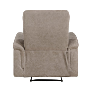 Vero Polished Microfiber Manual Reclining Chair