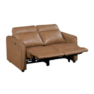 Orlin 2-Piece Faux Leather Living Room Sofa Set with Rounded Track Arms