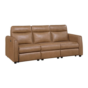 Orlin 2-Piece Faux Leather Living Room Sofa Set with Rounded Track Arms