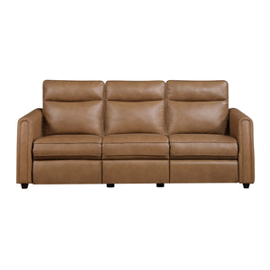 Orlin 2-Piece Faux Leather Living Room Sofa Set with Rounded Track Arms