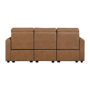 Orlin 2-Piece Faux Leather Living Room Sofa Set with Rounded Track Arms