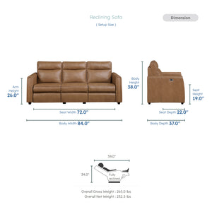 Orlin 2-Piece Faux Leather Living Room Sofa Set with Rounded Track Arms