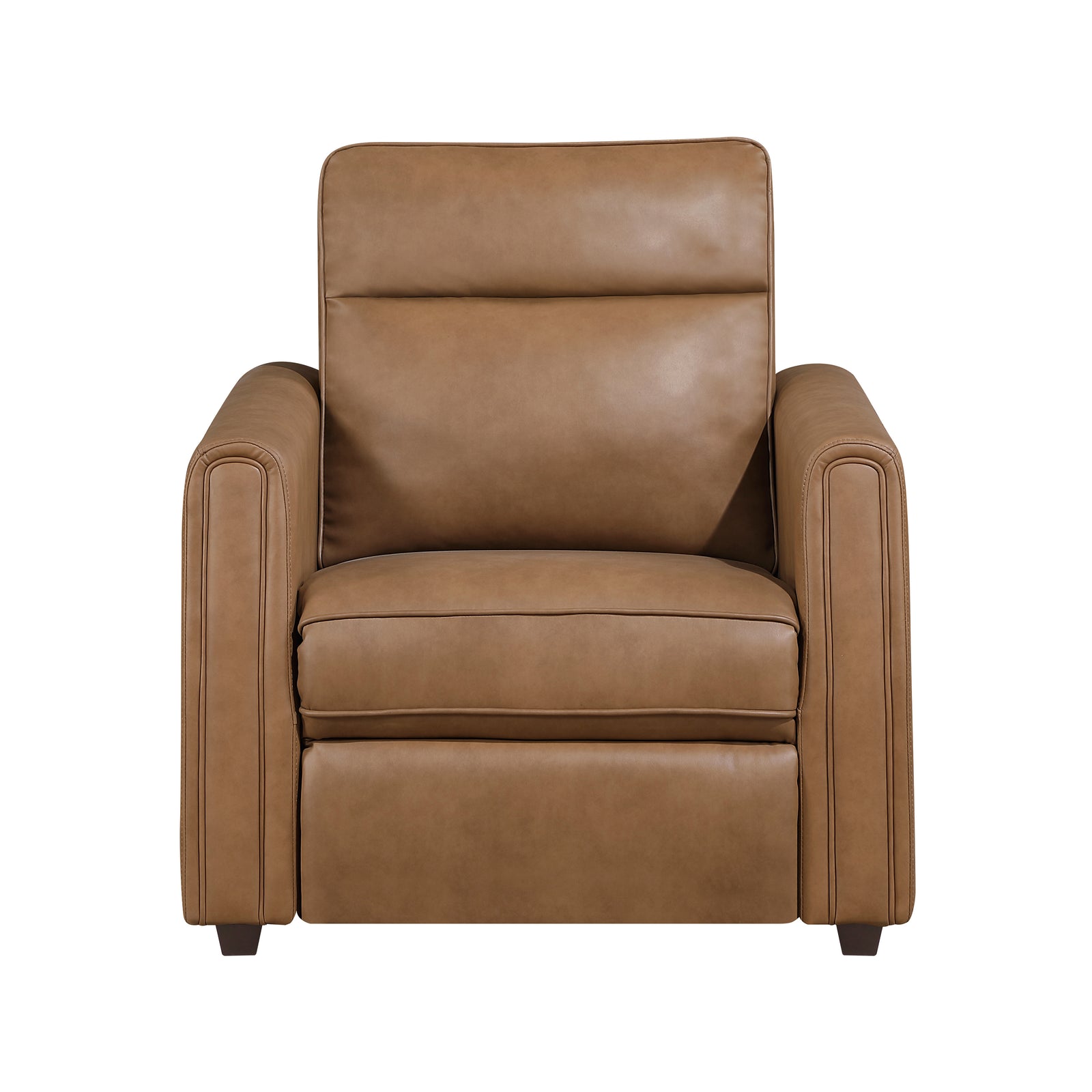 Orlin Faux Leather Power Reclining Chair with Rounded Track Arms