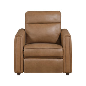 Orlin Faux Leather Power Reclining Chair with Rounded Track Arms