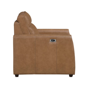 Orlin Faux Leather Power Reclining Chair with Rounded Track Arms