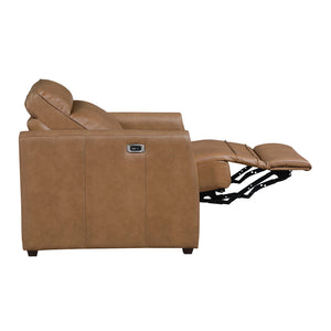 Orlin Faux Leather Power Reclining Chair with Rounded Track Arms