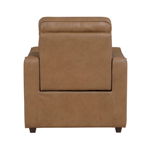 Orlin Faux Leather Power Reclining Chair with Curved Track Arms