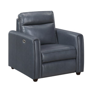 Orlin Faux Leather Power Reclining Chair with Rounded Track Arms
