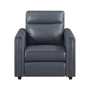 Orlin Faux Leather Power Reclining Chair with Rounded Track Arms