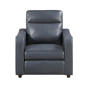 Orlin Faux Leather Power Reclining Chair with Curved Track Arms